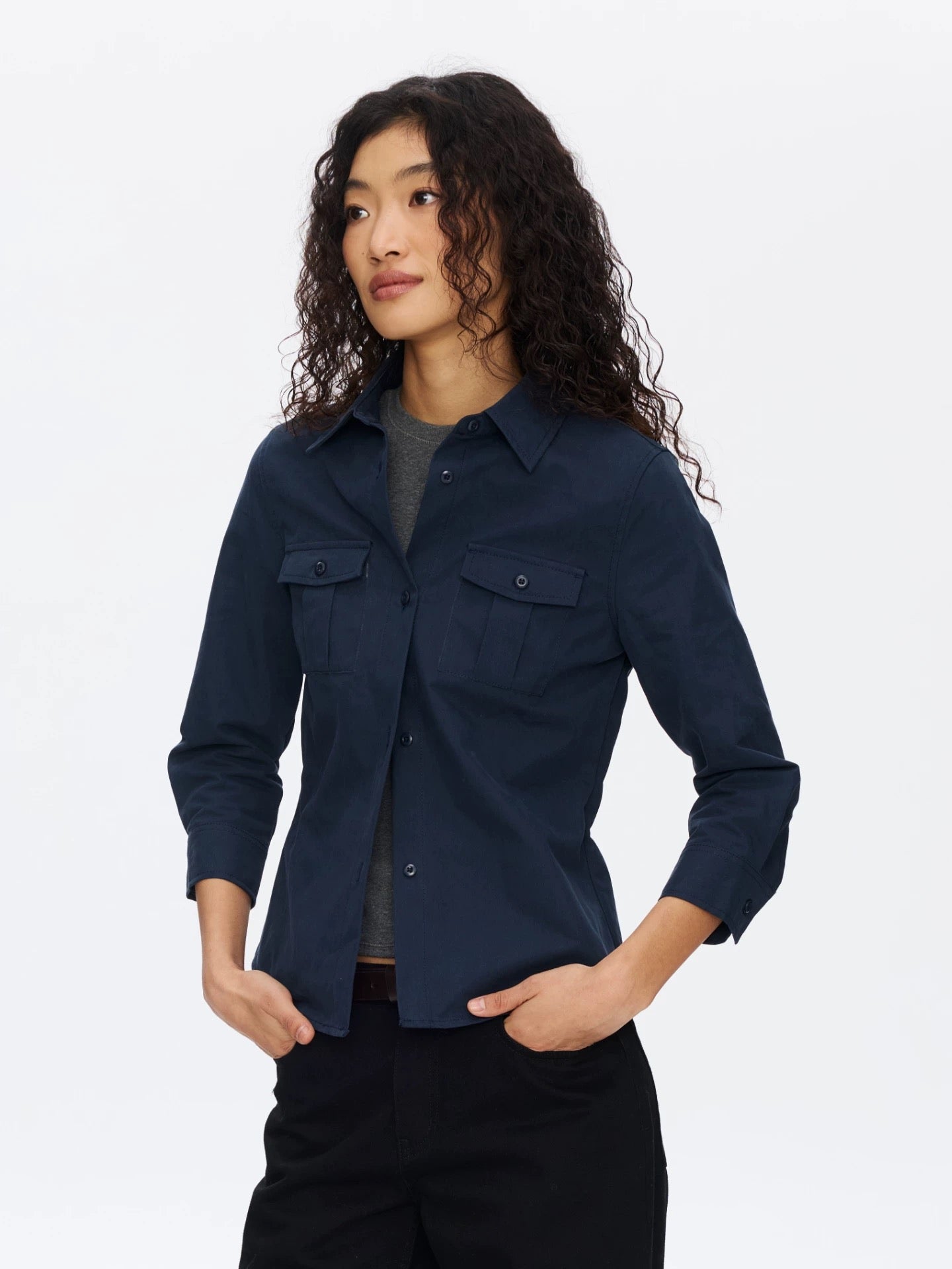 Slim Fit Utility Shirt
