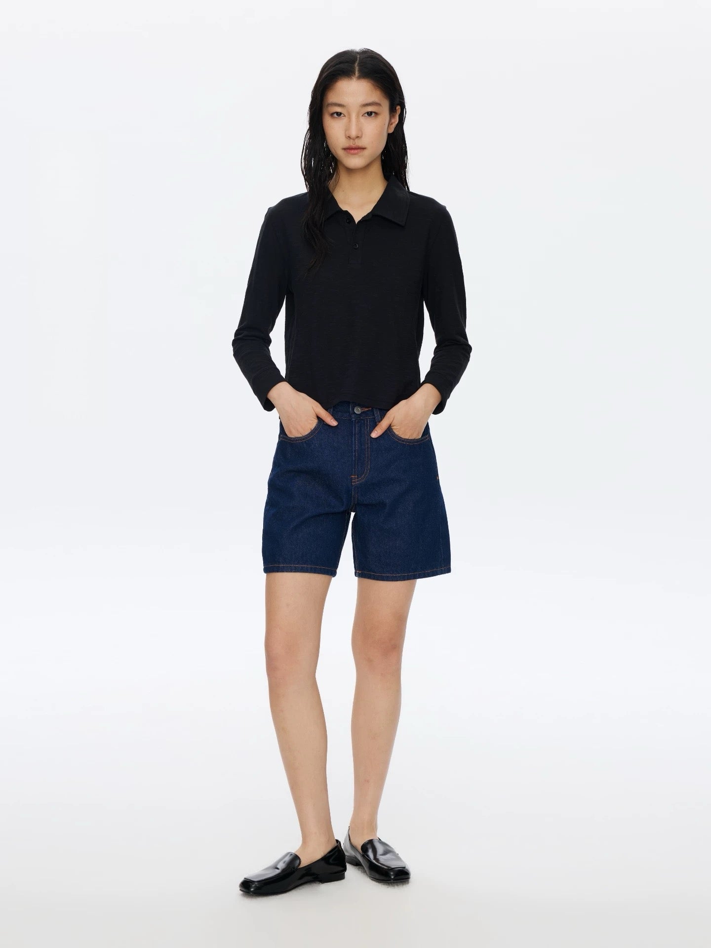 Vintage Blue Denim Shorts