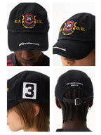 Washed Badge Baseball Cap