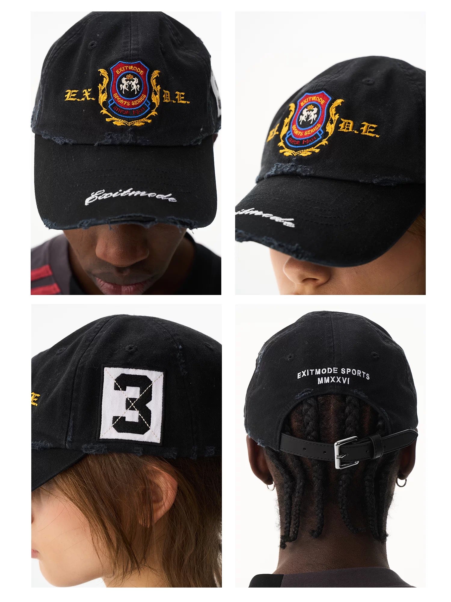 Washed Badge Baseball Cap