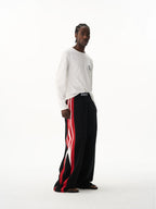 Layered Waist Graphic Pants