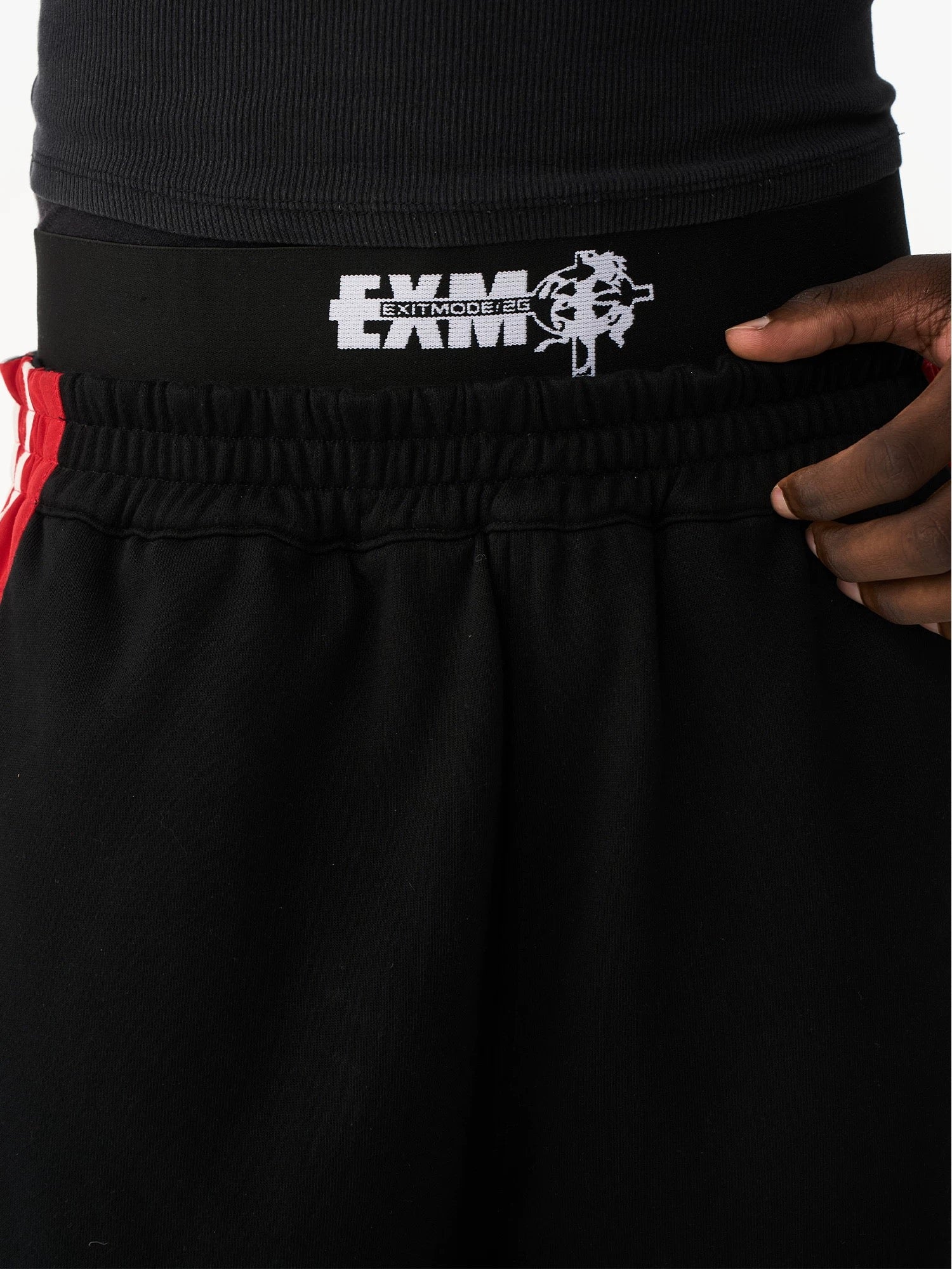 Layered Waist Graphic Pants