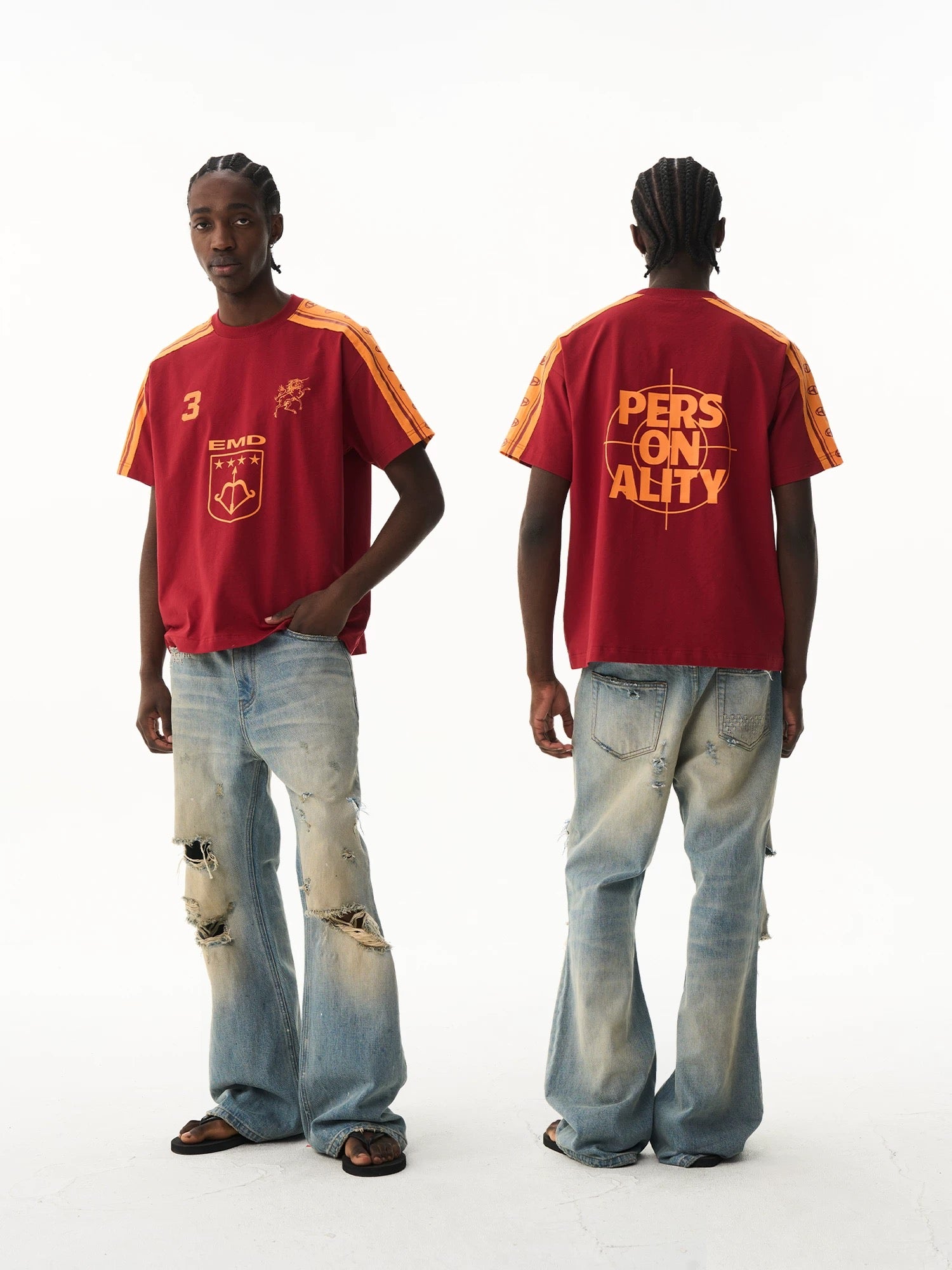 Contrast Retro T-Shirt